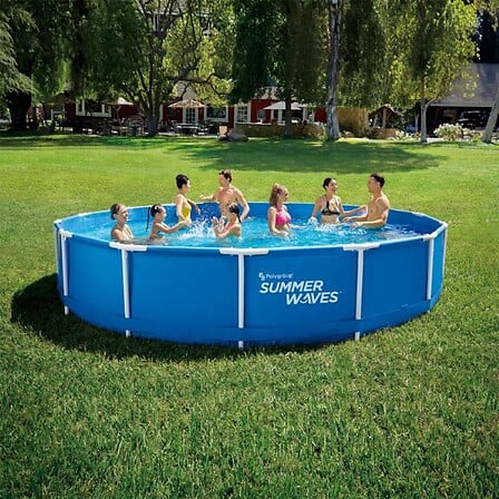 SUMMER WAVES SUMMER WAVES Piscine tubulaire bleu ø 4,57m x84cm Summer Waves code EAN 4895215108889 