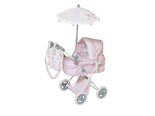 Decuevas decuevas classique romantique Poupée Landau "Rose matelassé avec parapluie et sac 4897022850302 (4897022850302)