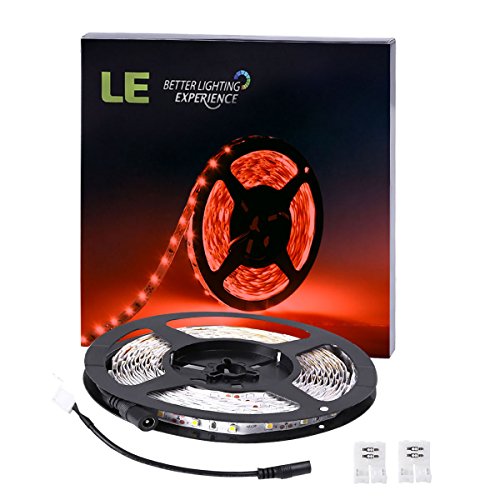 LE 5M Bandes LED flexibles, Ruban LED 12V, Roug...