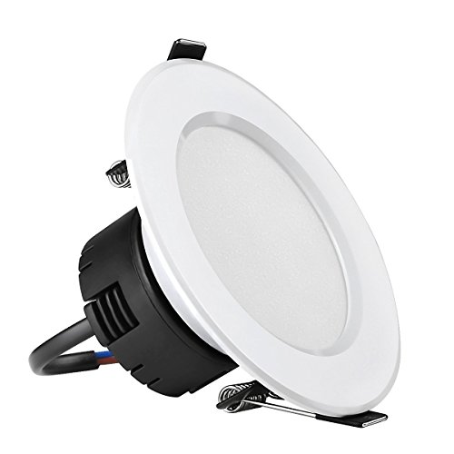 LE 8W Plafonnier Encastré LED Ø90mm, 400lm Equi...