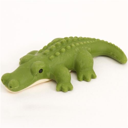Gomme japonaise Iwako en forme de crocodile vert