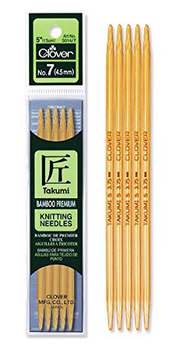 Aiguilles à tricoter takumi double pointe en ba...