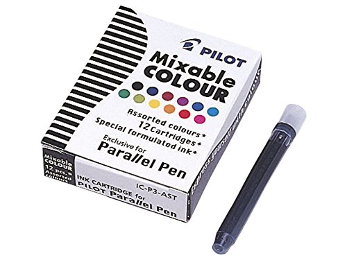 Lot de 12 cartouches d'encre pour stylos parall...