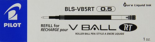 Pilot Lot de 12 recharge pour stylos rollers v-ball 5 rt noir code EAN 4902505362088 