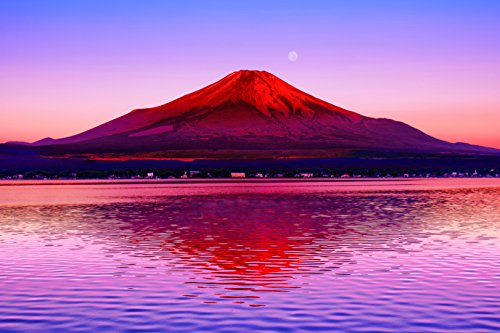 Yamanashi 10-738 - red Fuji reflected in a 1000...