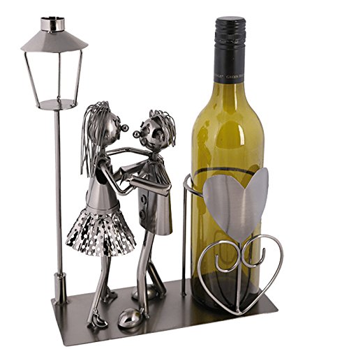 Porte Bouteille de Vin Métal décoratif Amoureux...