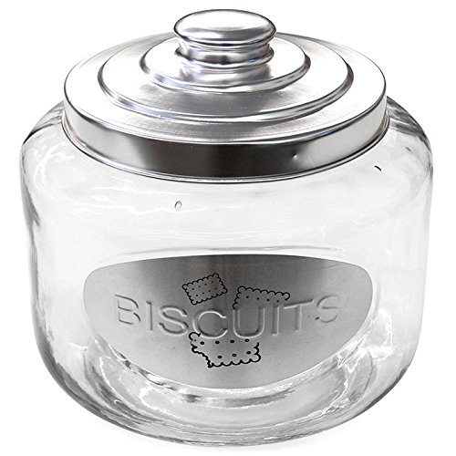 Grand Pot Bocal en Verre avec couvercle - Biscuits