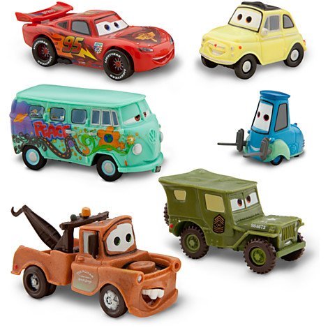 DISNEY PIXAR CARS FIGURINE SET - Lightning McQu...