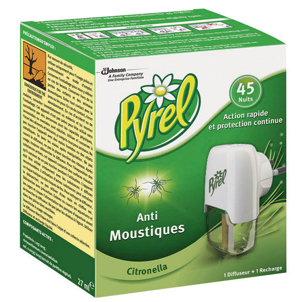 Kit diffuseur électrique 45 nuits anti-moustiques