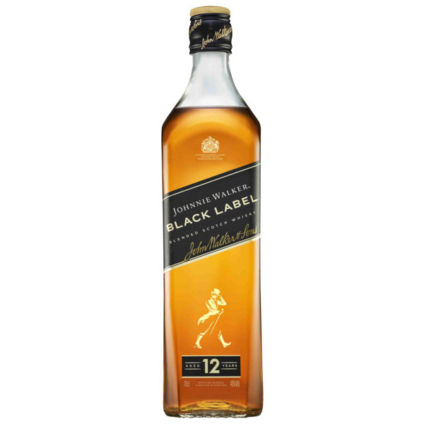 JOHNNIE WALKER SCOTCH WHISKY BLACK LABEL 12 ANS
 code EAN 5000267024202 