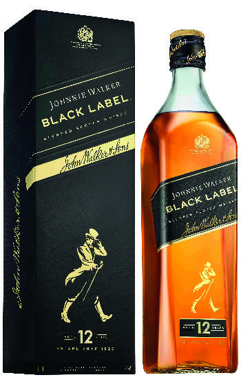  BLENDED SCOTCH WHISKY BLACK LABEL "JOHNNIE WALKER" code EAN 5000267133997 