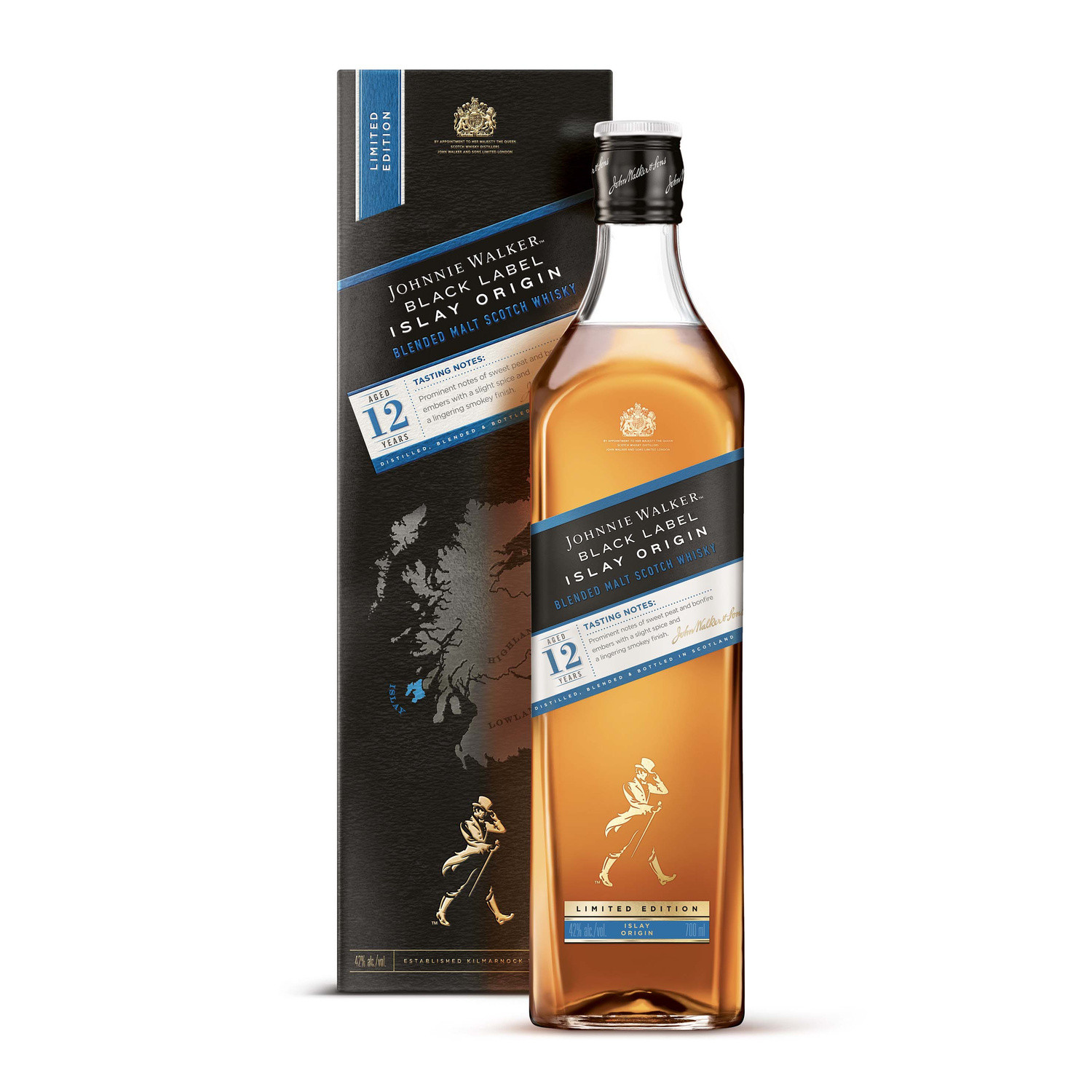 JOHNNIE WALKER Whisky Black label Islay JOHNNIE WALKER code EAN 5000267185750 