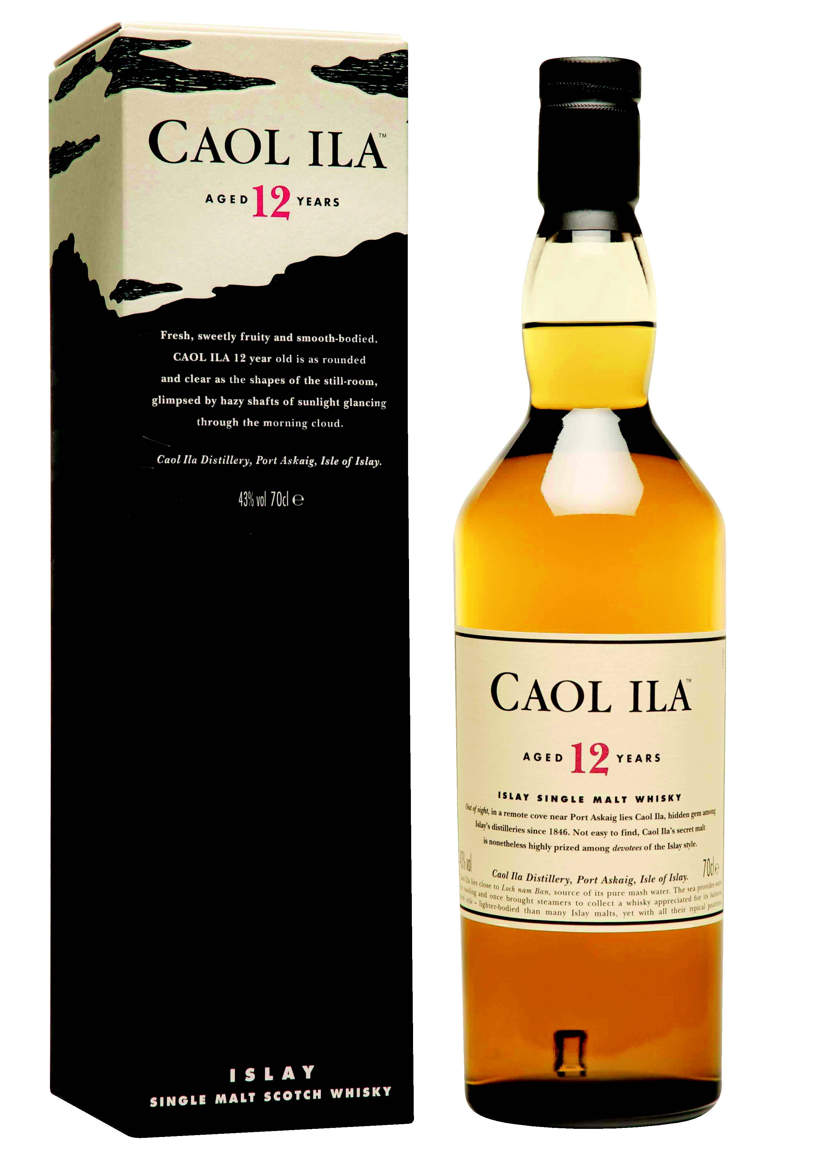 CAOL ILA Scotch Whisky Single Malt 12 ans 43% vol. code EAN 5000281016290 