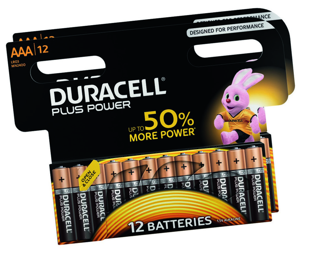 LOT DE 2 X 12 PILES ALCALINES(2) “PLUS POWER” (1)