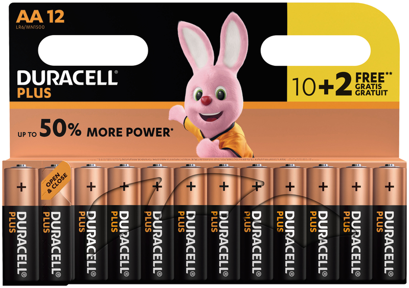 PILES PLUS POWER LR6 10+2 DURACELL