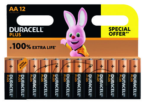  PILES "PLUS 100%" X12 code EAN 5000394142633 