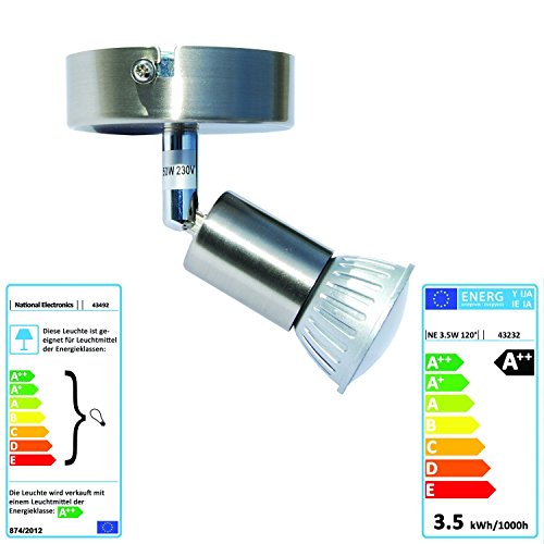 Led éclairage plafonnier spot gu10 inclus. 3.5w...