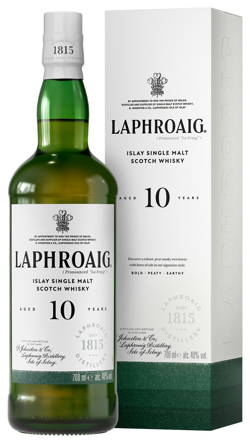  SINGLE MALT SCOTCH WHISKY LAPHROAIG 10 ANS 40° code EAN 5010019000163 