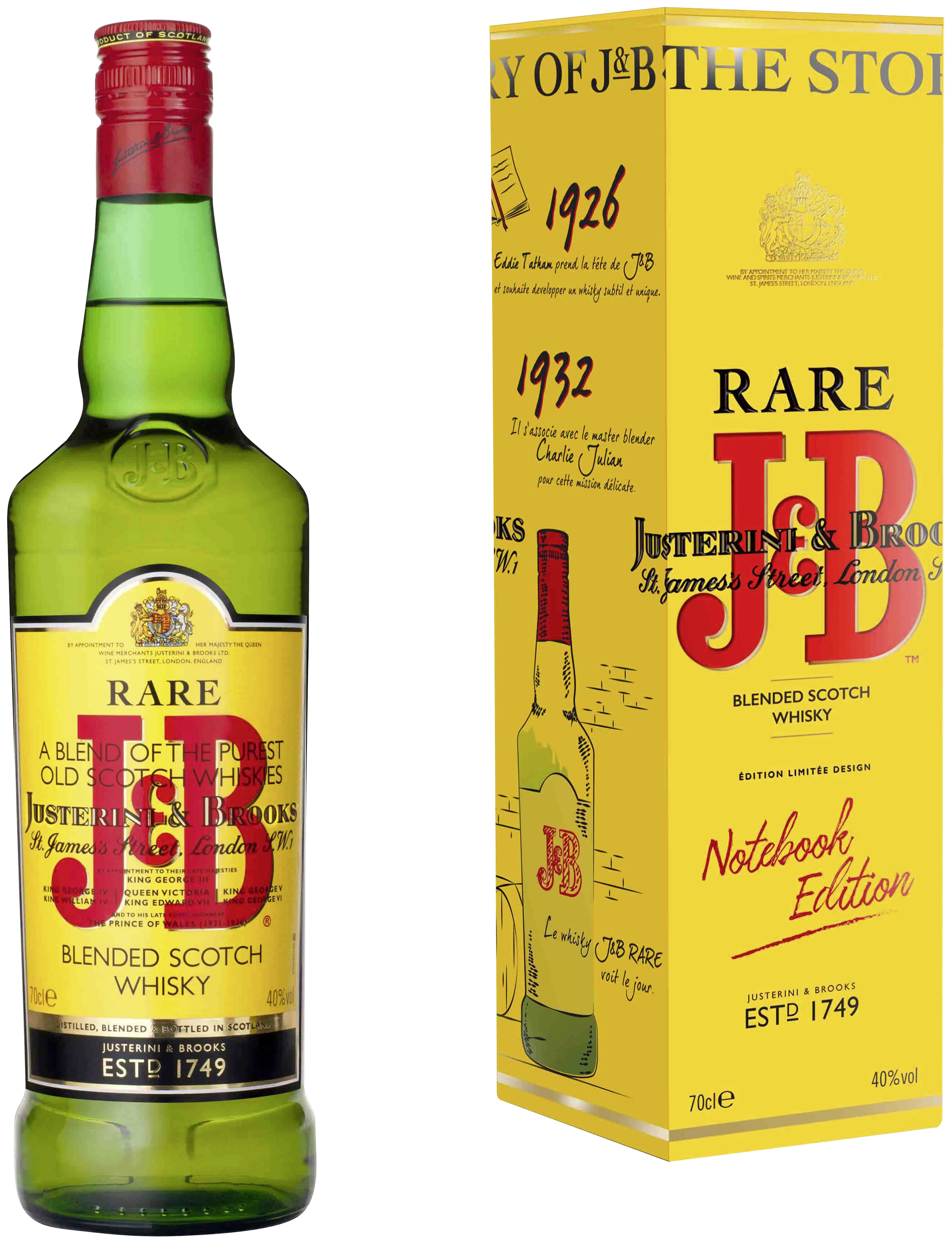 Scotch whisky J&B rare