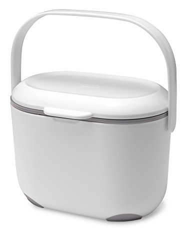 ADDIS Addis Panier de compost pour cuisine 2,5 l blanc/vert, blanc/gris, 2,5 l 5010303151588 (5010303151588)