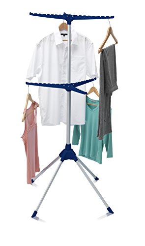ADDIS Grafelstein Addis Étendoir à linge repassage rangement & à, argent/bleu 5010303153599 (5010303153599)