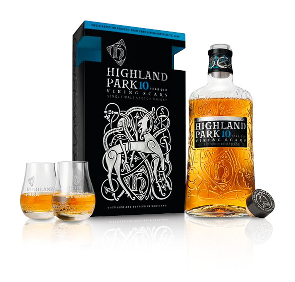 Highland Park COFFRET 2 VERRES SCOTCH WHISKY 10 ANS Highland Park code EAN 5010314307387 