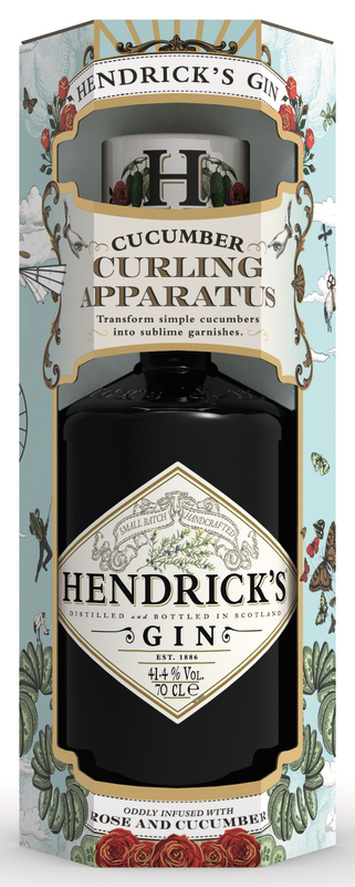HENDRICK'S SOUS ETUI + CUCUMBER CURLER OFFERT GIN HENDRICK'S SOUS ETUI + CUCUMBER CURLER OFFERT code EAN 5010327715629 
