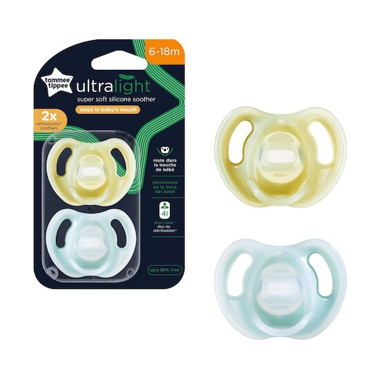  Tommee Tippee Lot de 2 sucettes ultra légère   code EAN 5010415334510 