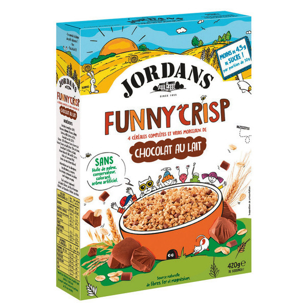 Jordans Céréales Funny Crisp code EAN 5010477354211 
