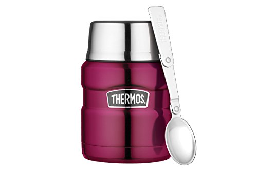 125109 king porte-aliments inox framboise 470 ml