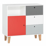 VOX Commode blanc/gris rouge Chambre Concept code EAN 5010741 