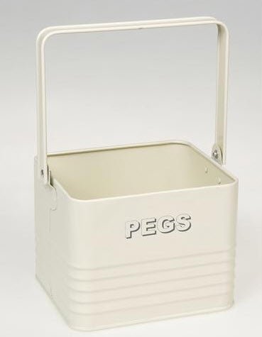 Lesser and Pavey Boîte à pinces à linge Crème 2...