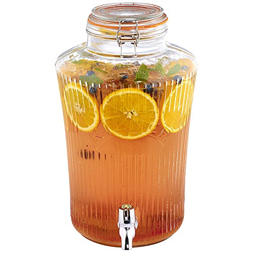 Vintage distributeur de boissons, transparent, 8 l