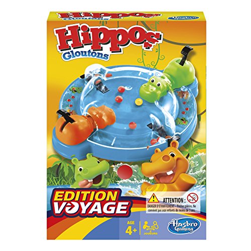 Hasbro - B10011010 - Jeu De Voyage - Hippos Glo...