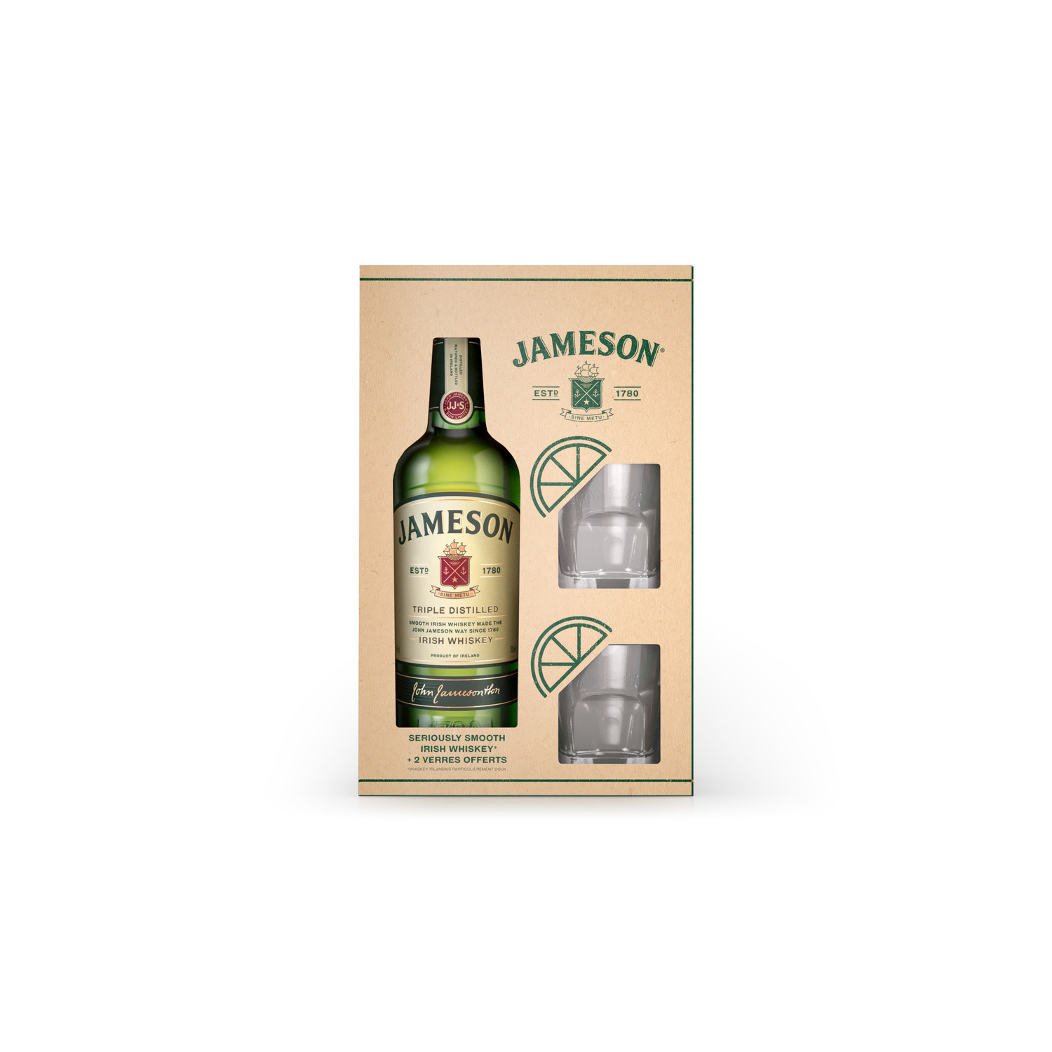 Whisky triple distilled JAMESON