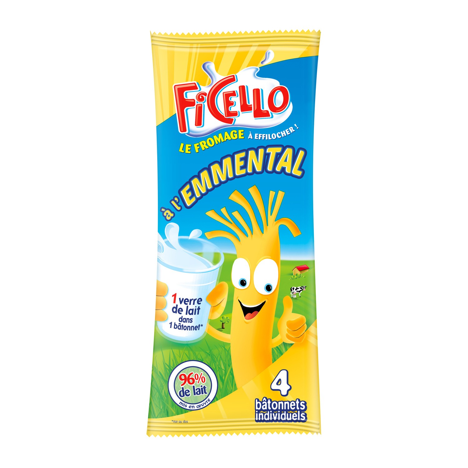 FICELLO Fromage à effilocher emmental FICELLO code EAN 5011069171667 