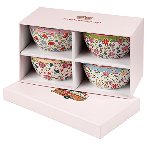 Lily riviera larch coffret de bols en porcelain...