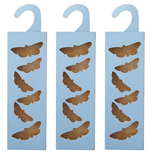 Piège à mites pour armoire, bleu, lot de 3