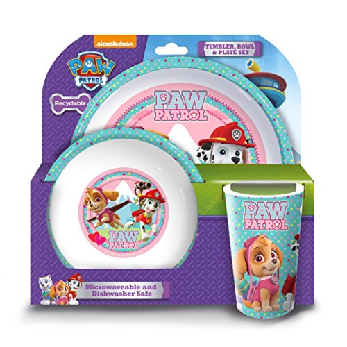 Ensemble assiette, bol et verre Pat' Patrouille...