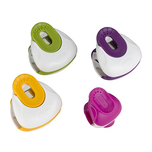 Ze990029 set de 4 clips fraicheur rose/orange/v...