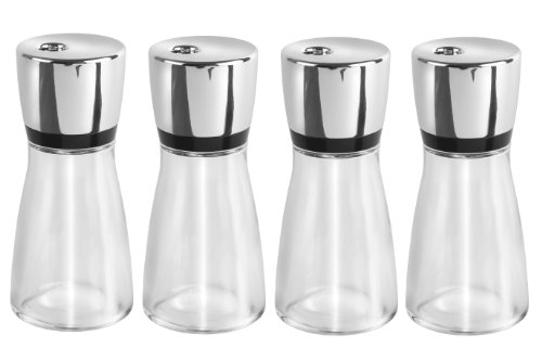 Lot de 4 pots à épices vides