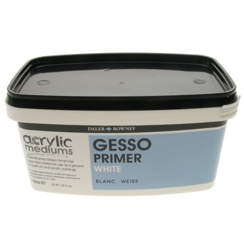 - gesso primer - apprêt - blanc - 1 litre