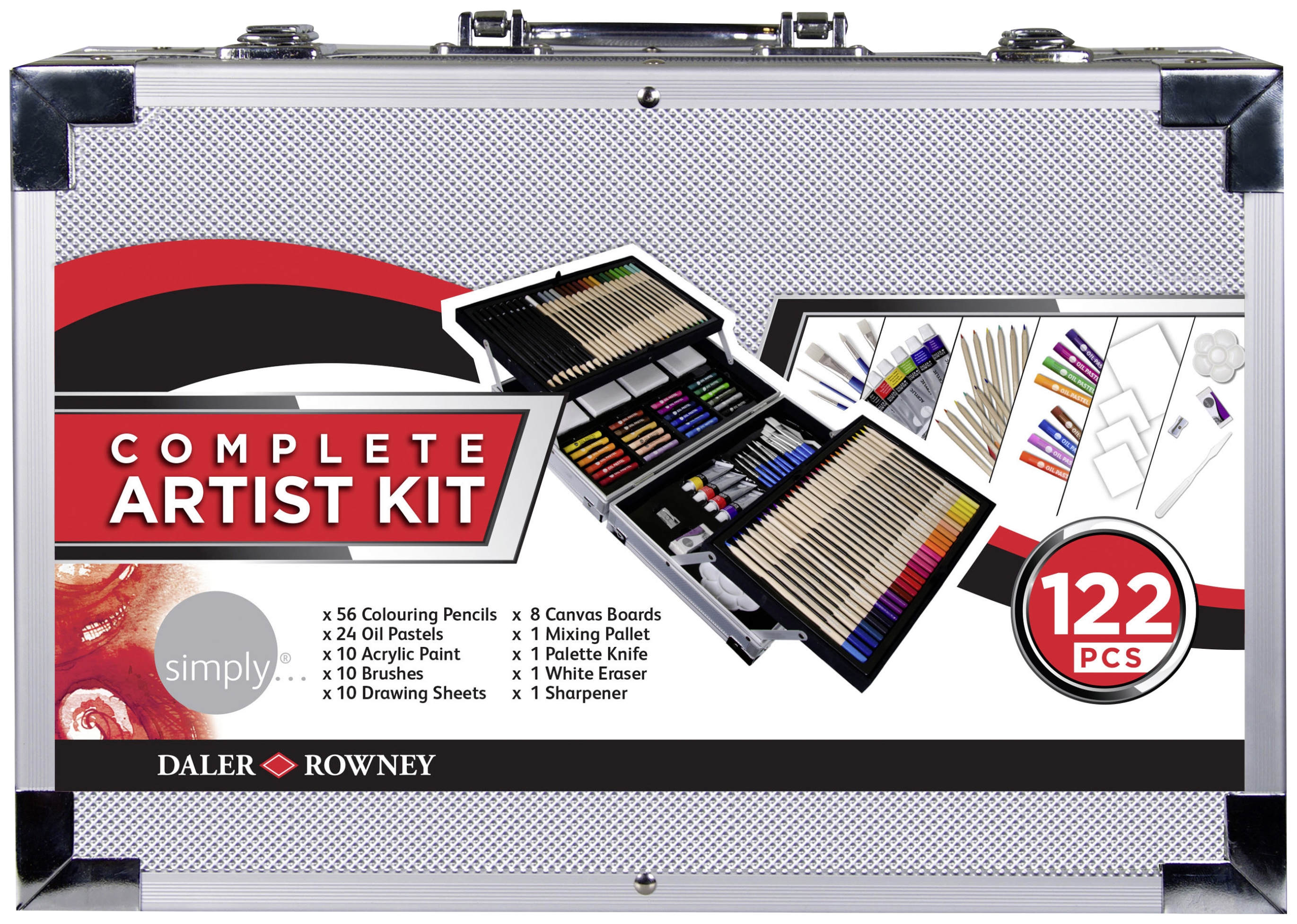 Coffret en métal 122 pièces