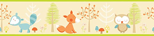 Fun4Walls Fun4walls Frise autoadhésive Motif les animaux de la forêt Multicolore 5011419500635 (5011419500635)