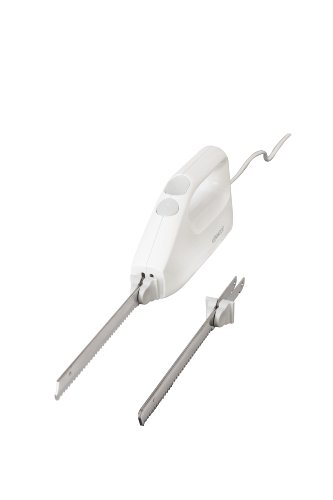 Kn650 couteau electrique plastique blanc 24 x 6...