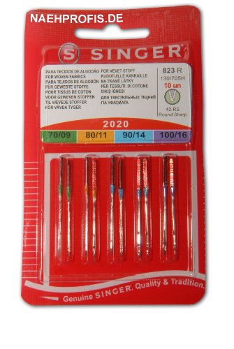 10 Aiguilles pour machine à coudre sINGER no 20...