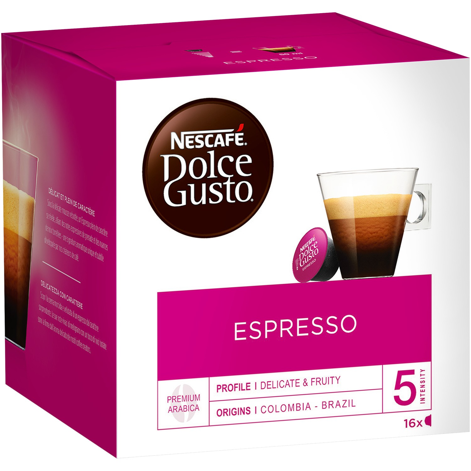 Café capsules Espresso DOLCE GUSTO