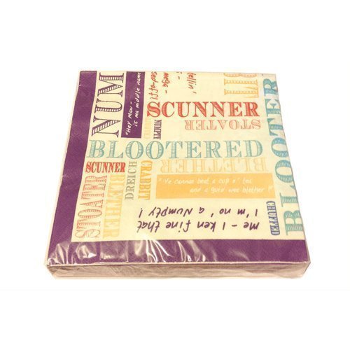 Barbara Davidson Serviette en papier motif dialecte écossais code EAN 5011994171930 