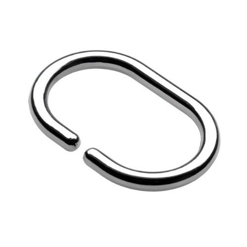 Lot de 12 anneaux en c pour rideau de douche ch...