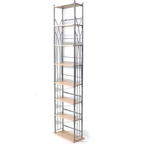 DAKOTA étagère de rangement 140 DVD - argent